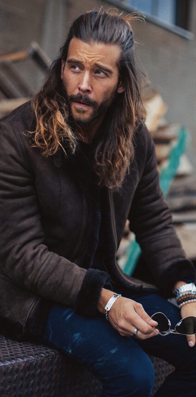 33 Inspirational Long Hairstyles Men Can Try To Make Women ... (669 x 1351 Pixel)