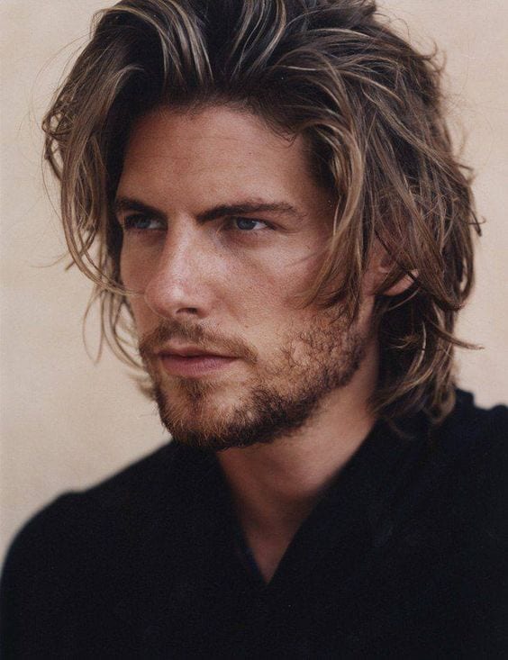 Long-Messy-Hair-for-guys - Mens Hairstyle 2020