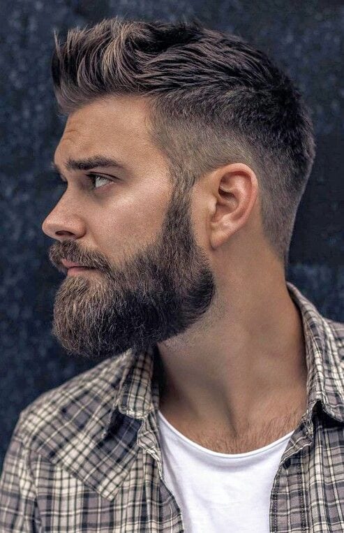 33 Trendy Undercut Hairstyles To Compliment Your Beard (493 x 763 Pixel)
