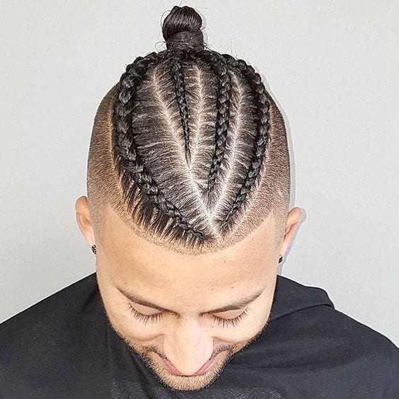 Man Hair Style With Braids Pictures