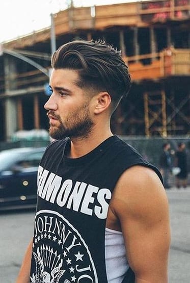 Fade Haircut On Medium Long Hair Mens Hairstyle